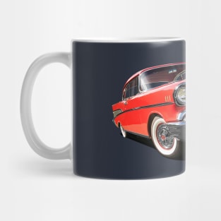 1957 chevrolet bel air in red Mug